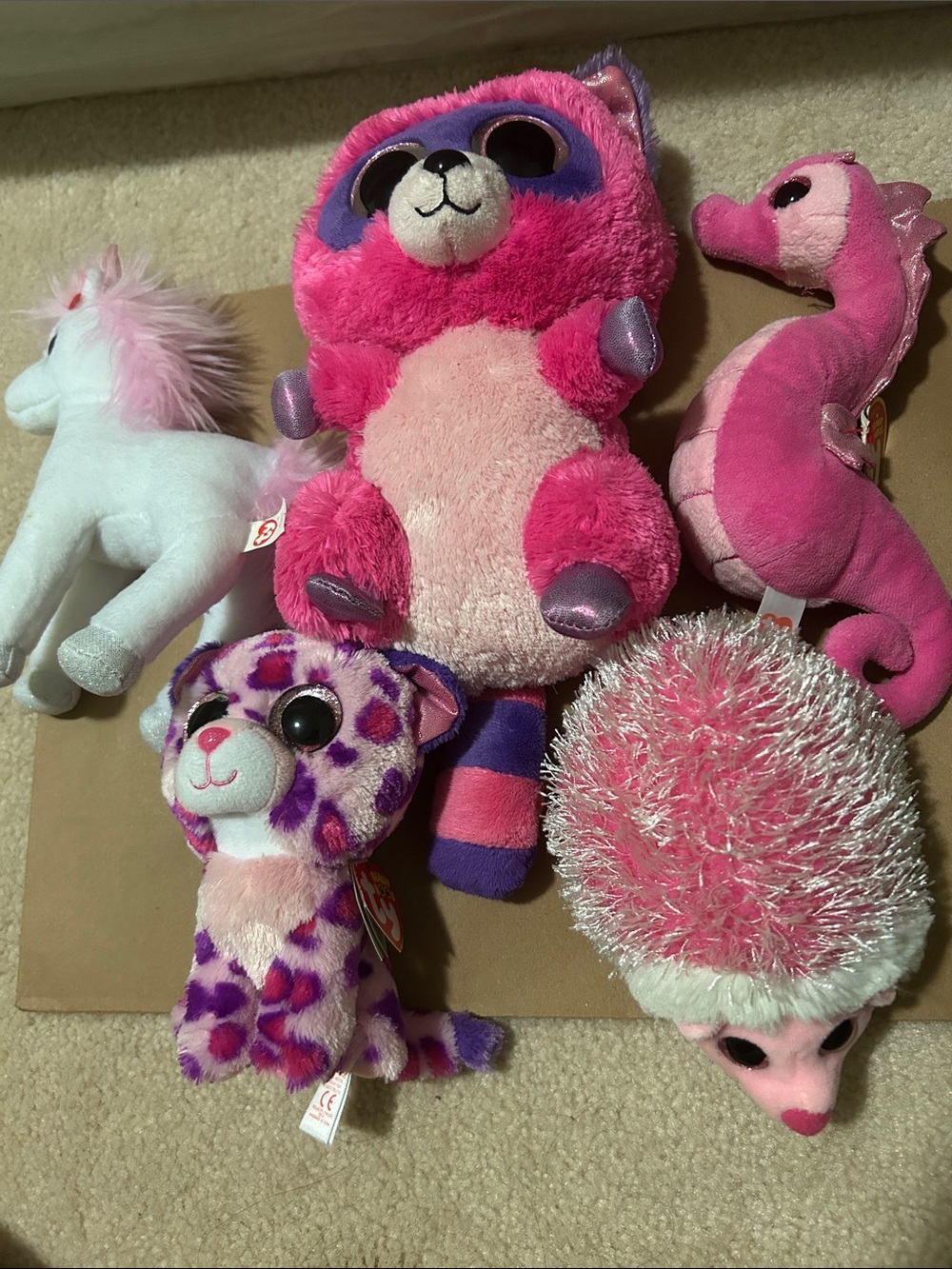 SET OF 5 BEANIE BOO PLUSHIES